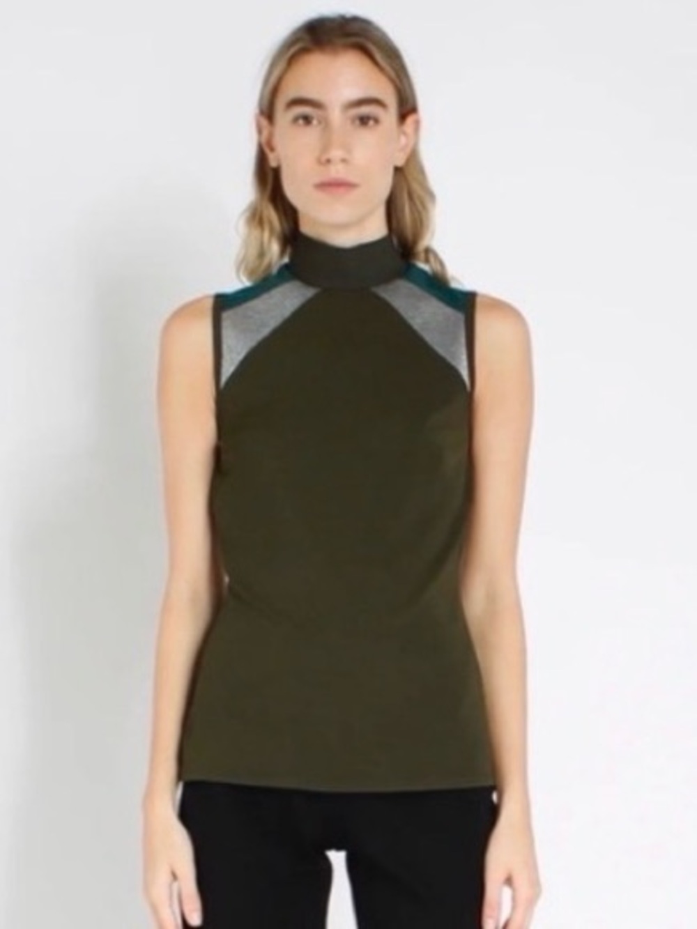 Marie Saint Pierre NWOT $690 NOUDRION |Khaki Top